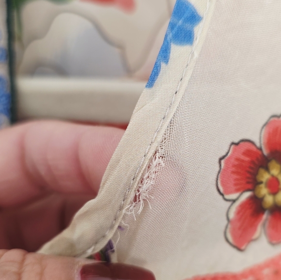 Johnny Was Embroidered Sakuro Bohemian Cap Short Sleeves Women's Size M - Picture 5 of 8